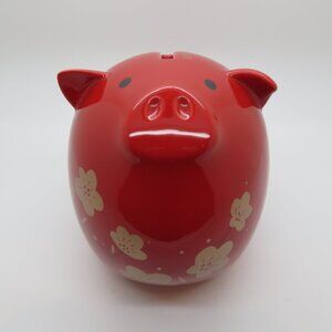 Starbucks Ceramic Chinese Zodiac Lunar Year of the Pig Red Bank Cherry Blossoms